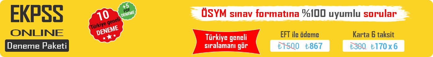 EKPSS 10 Deneme