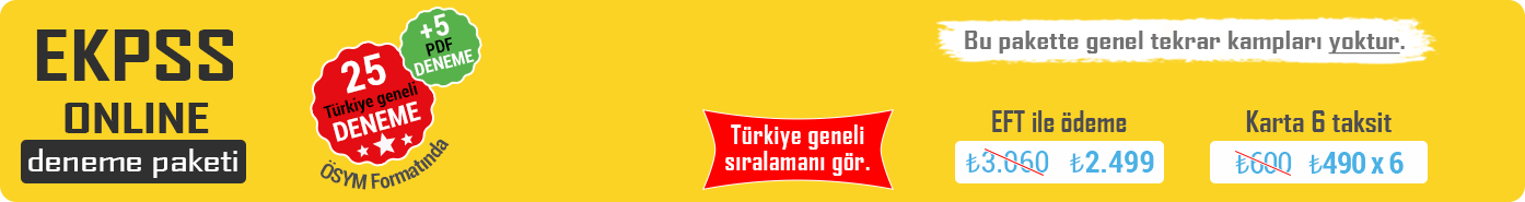 EKPSS 30 Deneme